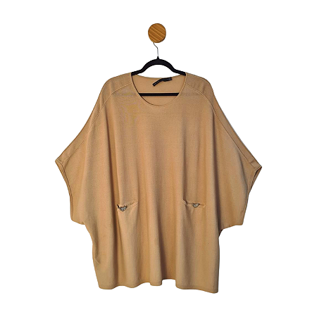 Blusa Karen Millen Bege M/G