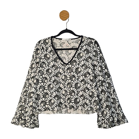 Blusa TVZ Branca e Preta 38