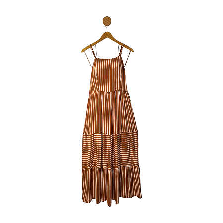 Vestido Bege e Marrom 42