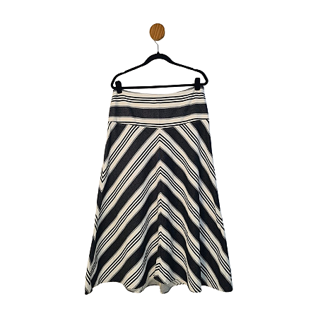 Saia Paula Meinberg Off White e Preta G