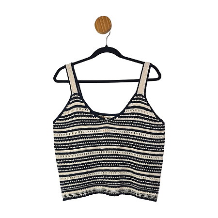 Blusa Marfinno Bege e Preta M