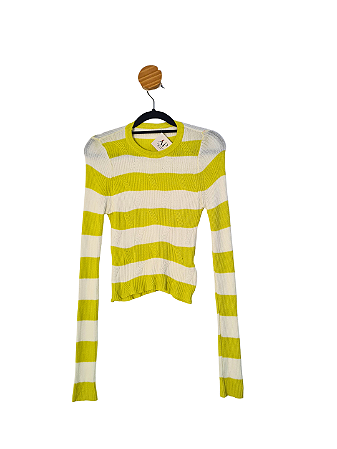 Blusa Branca e Amarela P