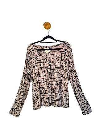 Camisa Shoulder Cinza 38