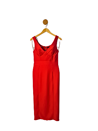 Vestido Sculpt Vermelho G