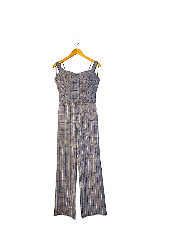 Conjunto Cinza e Azul M