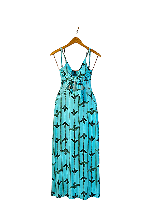 Vestido Cia Marítima Turquesa 38