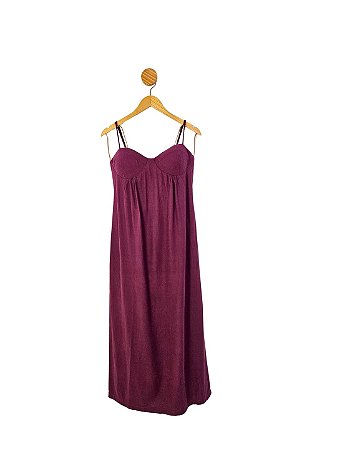 Vestido CléaStore Vinho M