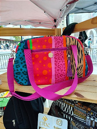 Bolsa Salvia - Animal Colors com fucsia