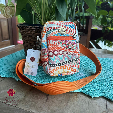 Bolsa Amora - Étnica laranja com laranja