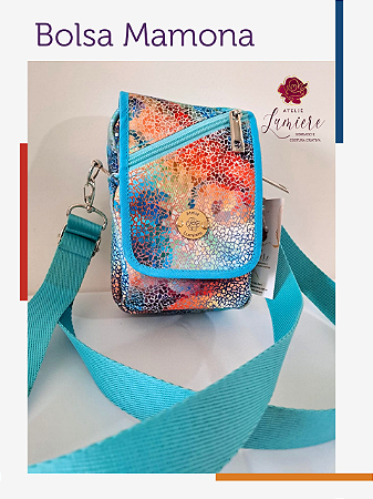 Bolsa Mamona - Craquelado com tiffany