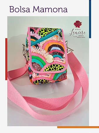 Bolsa Mamona - Tapetes com rosa chiclete