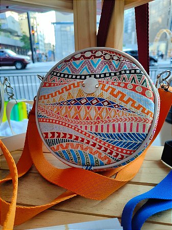 Bolsa Pitaya - Étnico laranja com laranja