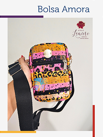 Bolsa Amora - Onça Festa com preto