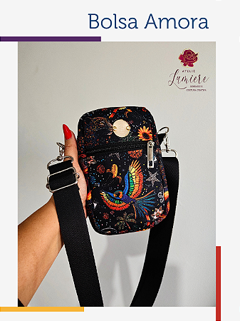 Bolsa Amora - Noite de Arara com preto