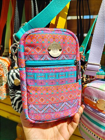 Bolsa Amora - Étnica lilás com tiffany