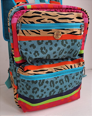 Mochila Saramago - Animal colors com tiffany