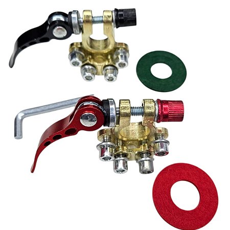 Conector Garra Bateria Engate Rápido Positivo/negativo Prata