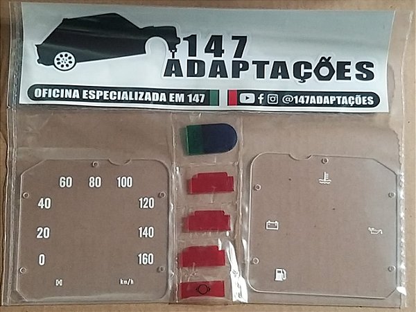 Acrílico Painel Instrumentos Fiat 147c - Ano86 - Cod 651