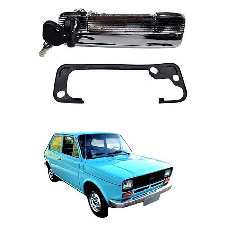 Maçaneta Externa Diant Ld Cromada Chave Guarnição 660724 (26)