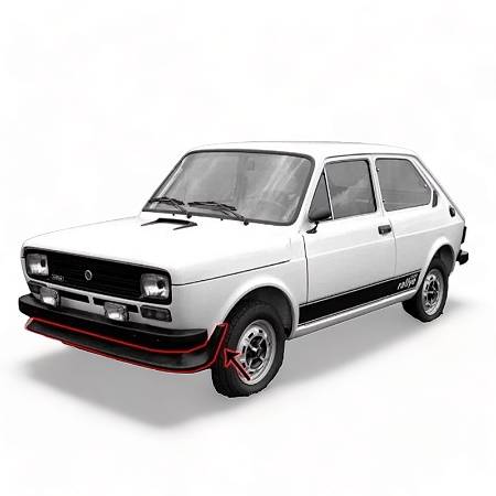 Spoiler Dianteiro Fibra De Vidro Fiat 147 Rallye Brio