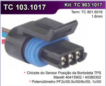 Chicote Conector  Corpo Borboleta Tbi Palio Siena Uno 3vias