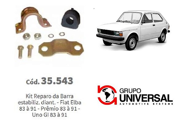 Kit Reparo Da Barra Estabilizadora Fiat 147 Diant UNIVERSAL