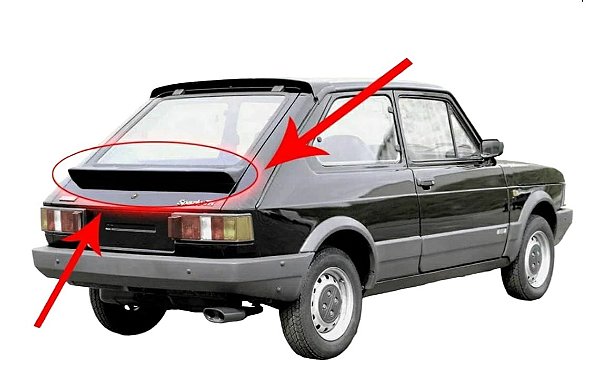 Aerofólio Tampa Traseiro Fibra Fiat 147 Tr