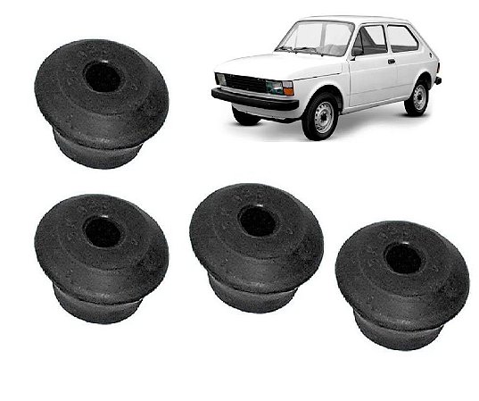 KIT 04 BUCHAS BORRACHA SUPERIOR AMORTECEDOR TRASEIRO FIAT147 600463
