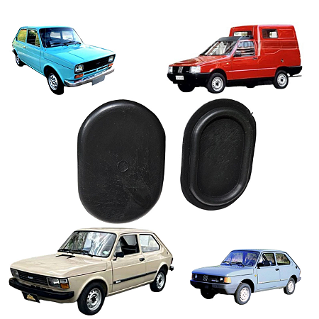 Par Tampão Oval Assoalho Linha Fiat 147 Fiorino Oggi Spazio