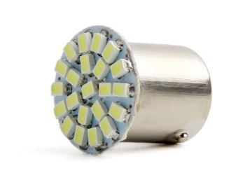 Lâmpadas Lanterna Freio 22 Leds 1 Polo 1156 Branco Frio