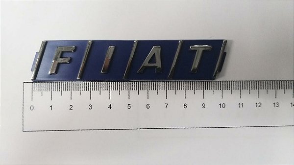 Emblema FIAT Grade (AZUL) 10x2cm
