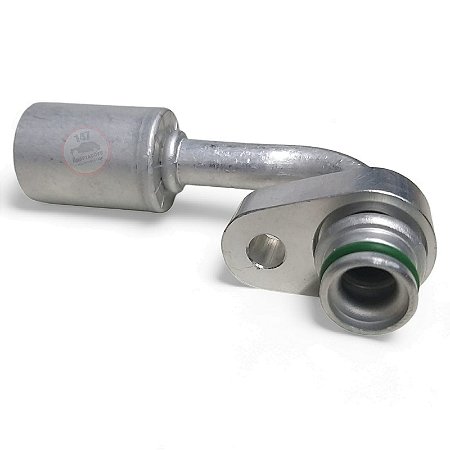Conexão Block Fitting Radial 90º 08mm Alumínio s/Engate 1798