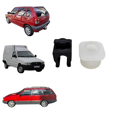 KIT Grampo Haste Vareta do Capô Uno Fiorino Elba 589492