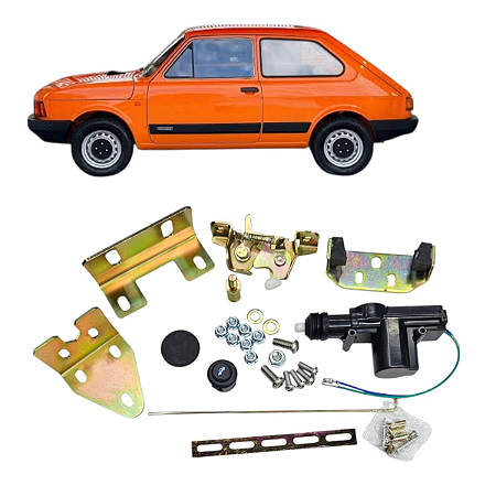 KIT Adaptação Fechadura do GOL c/Trava Elétrica p/Fiat 147 Porta-Malas