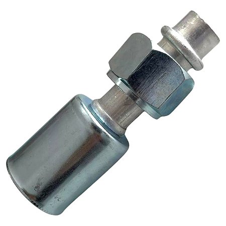 Conexão O'ring Reta Fêmea 10mm Alumínio Com Clip (450007)