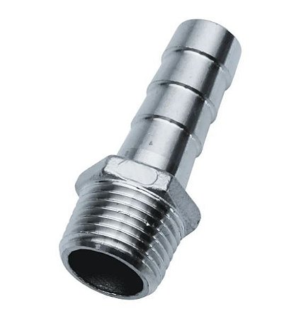 ESPIGAO MACHO FIXO 3/8 NPT X MANG. 3/16 AÇO INOX