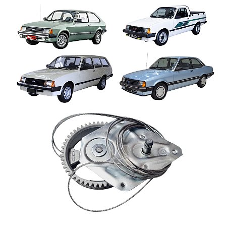 Máquina Vidro Manual 2P LD GM Chevette após 82 Chevette Hatch após 82 Marajó após 82 Chevy 500 (40184 Universal)