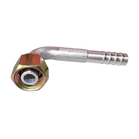 Conexão Oring 90 Fêmea 08MM Alimínio S/Clip Univ Caminhão PGR 2008> (675 450210)