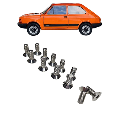 KIT 12 Parafusos INOX para Fixação Porta FIAT 147 / Derivados