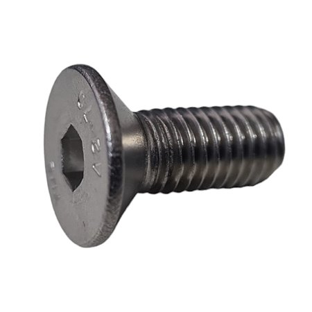 Parafuso Allen Cabeça Chata INOX M8x20mm POLIDO - PARA PORTA FIAT 147