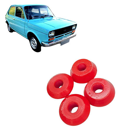 Kit 4 Batente Amortecedor Traseiro PU Fiat 147 e Derivados