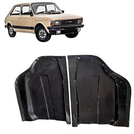 Par Remendo Assoalho Dianteiro  Fiat 147 76/88  Lado Direito/ Lado Esquerdo