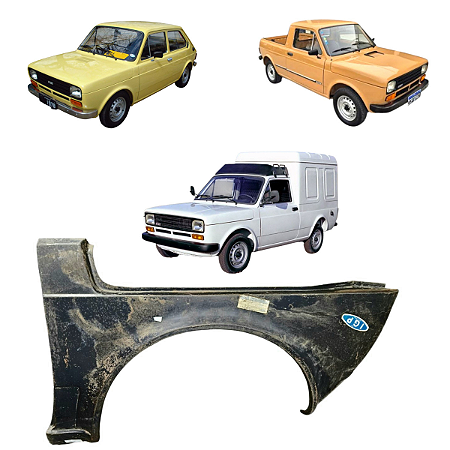 PARALAMAS FIAT 147 LADO DIREITO DIANTEIRO PRETO ORIGINAL
