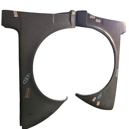 Par Para-Lamas Dianteiro Pick Up Fiat Cinza LD/LE ORIGINAL