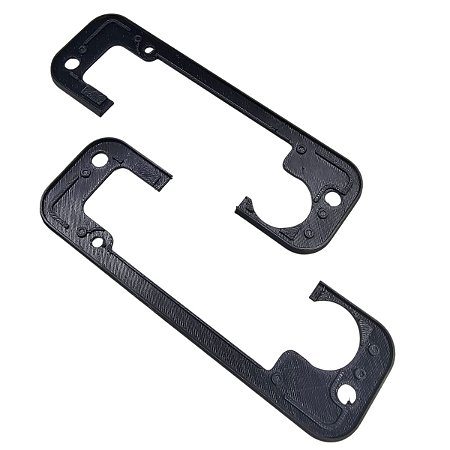 Par Guarnição 3D Flexível Acabamento Maçaneta Fiat 147 LE LD