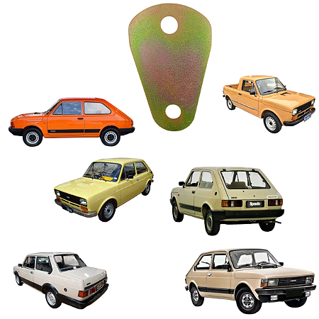 Chapa Fechadura Maçaneta / Modelo: / Chapa - Aço Carbono #1,00 [10] FIAT 147 / Derivados