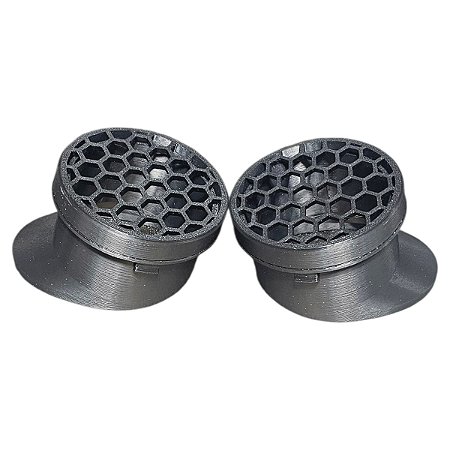 PAR Difusor de Ar p/ FIAT 147 e Derivados "COLMEIA" 3D ABS