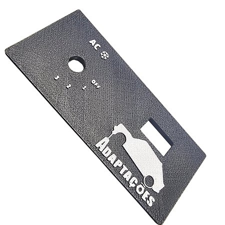 Moldura Botão/Termostato Digital Ar Condicionado Fiat 147 3D