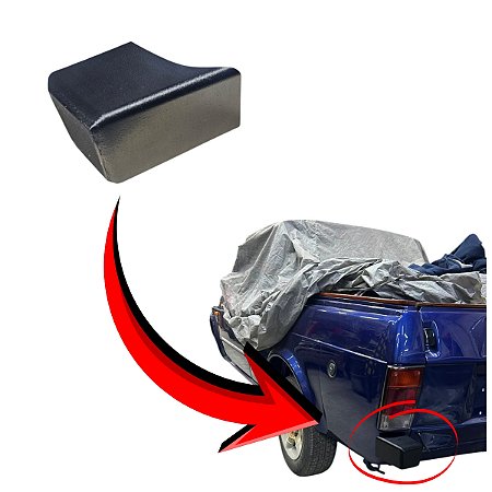 Polaina Para-Choque Traseiro Fiat Pick-up 147 City LD 3D ABS