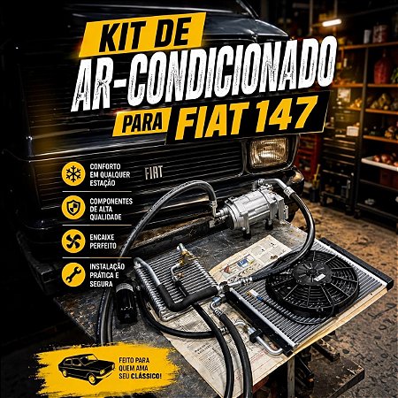 Kit Ar Condicionado "COMPLETO" p/ Fiat 147 e Derivados